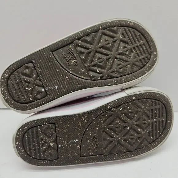 CONVERSE All Star Pink Canvas Unicorn Print Sneakers Low Top Toddler Girls Sz 7 - Picture 7 of 8